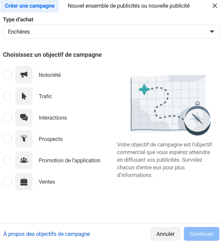 choisir un objectif de campagne pour son budget meta ads